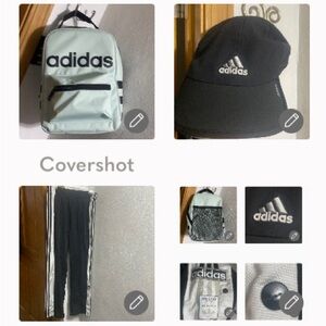 Adidas bag 10.5x7.5x4.5D+cap🧢+RARE 18 Logo snap ADIDAS Pant-Small/Long